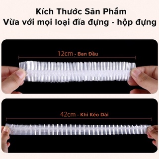 COMBO 100 Túi Bọc Thực Phẩm Đồ Ăn Chống Bụi, Túi Màng Bọc Đựng Thực Phẩm Dùng Một Lần Tiện Lợi