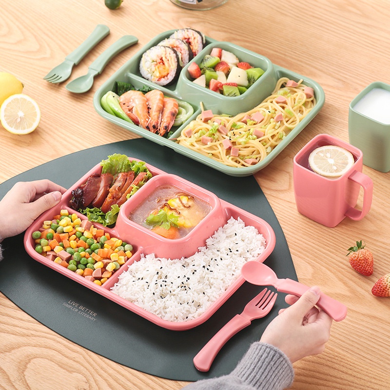 Đĩa Ăn Tối Giảm Chất Béo Bộ Đồ Ăn Cho Trẻ Em Bộ Đồ Ăn Bằng Nhựa Đĩa Ăn Cho Trẻ Em Đĩa Ăn Cho Bé Đĩa Ăn Sáng Đĩa Trái Cây Thực Phẩm Nhựa Chịu Nhiệt