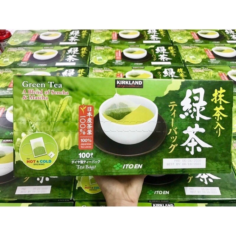Trà xanh KirkLand Green Tea hộp 100 gói Shopee Việt Nam