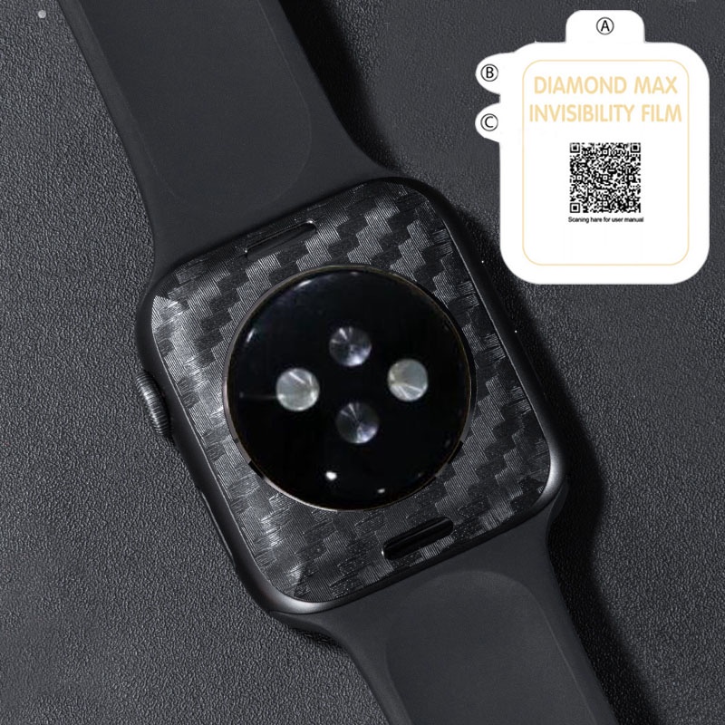 Miếng Dán Sợi Carbon Ốp điện thoại Hydrogel Phim Bảo Vệ Màn Hình Cho Apple Watch 46MM Series 10 9 8 7 6 5 4 3 2 1 41mm 45mm 38mm 42mm 40mm 44mm