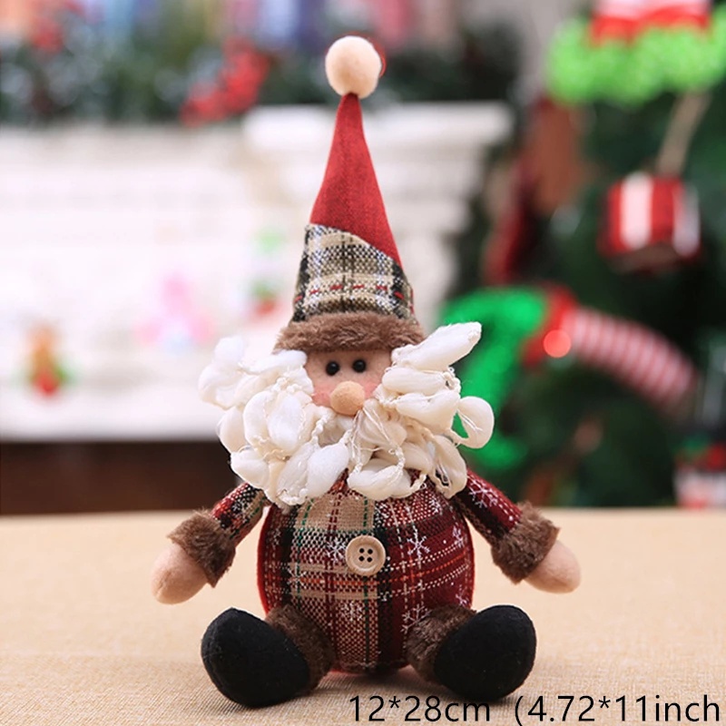 Búp Bê Hình Ông Già Noel / Người Tuyết / Tuần Lộc Trang Trí Cây Thông Giáng Sinh