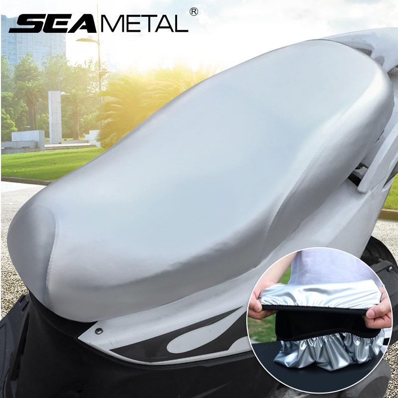 Vỏ bọc ghế ngồi xe máy SEAMETAL bằng kim loại chống nước chống trầy xước tiện dụng