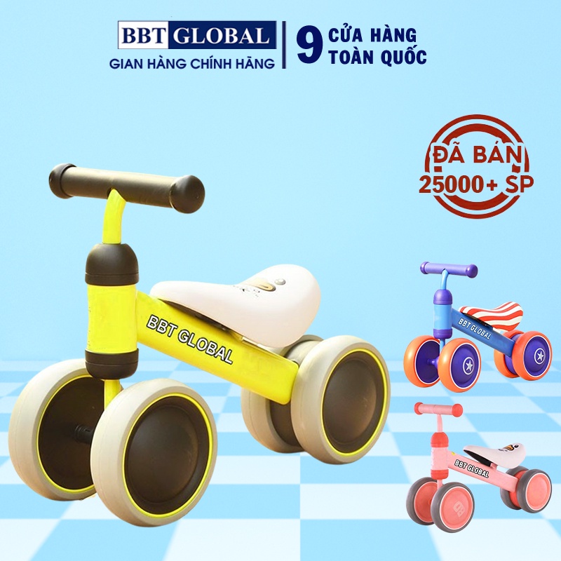 Xe chòi chân cho bé 1 tuổi BBT Global Q4, 4 bánh thăng bằng, bảo hành 3 tháng toàn quốc