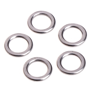 Bs * 50 Cái Câu Cá Chắc Chắn Thép Không Gỉ Snap Chia Vòng Dụ Giải Quyết Kết Nối Mới