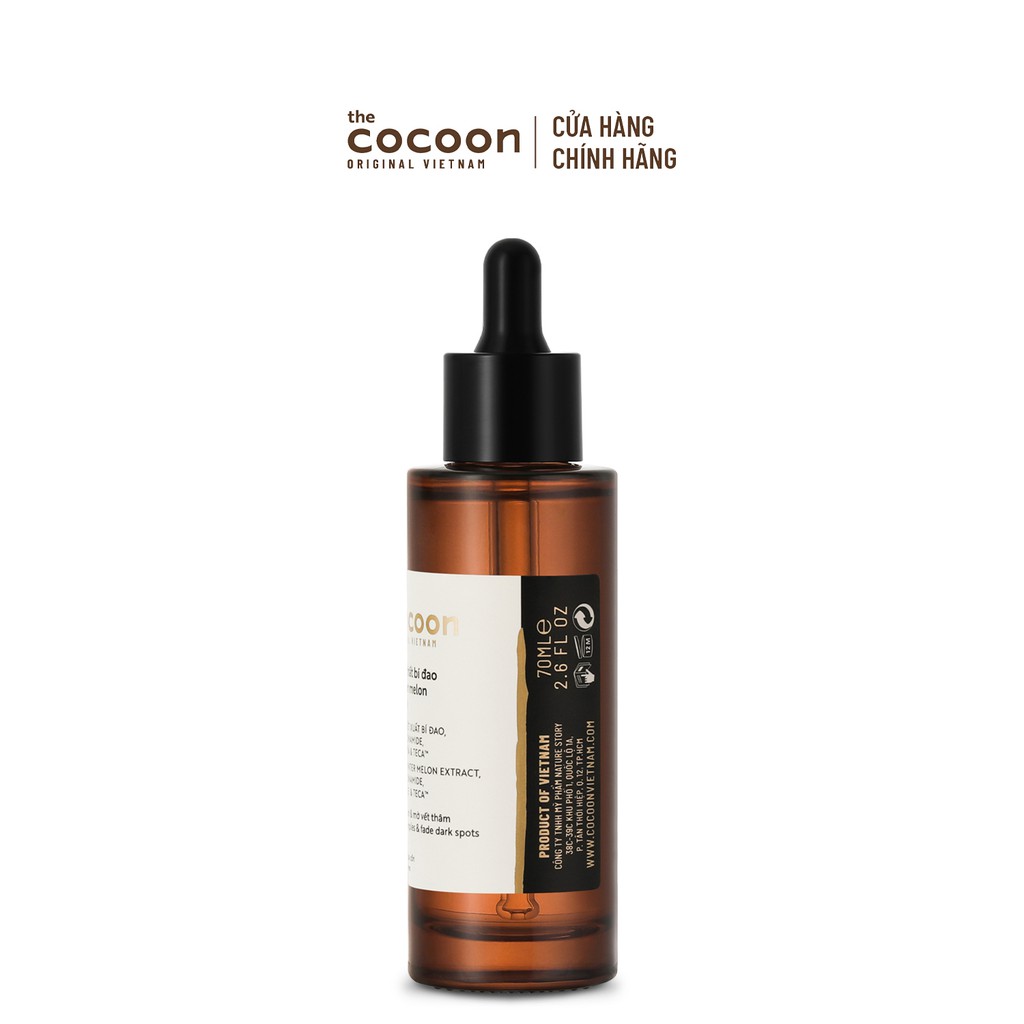 HÀNG TẶNG KHÔNG BÁN - Tinh chất bí đao (serum) Cocoon sạch mụn chuyên sâu & mờ vết thâm 70ml