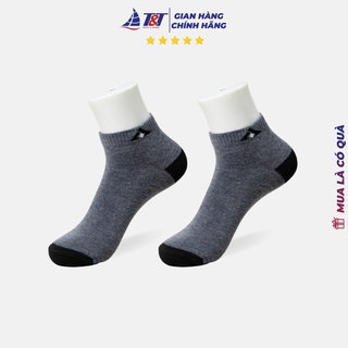 [Combo 10 Đôi] Tất Vớ Nam Cổ Ngắn T&T SOCKS Thêu Logo Trơn Basic Thoáng Khí Co Giãn Khử Mùi Hôi - NAM202