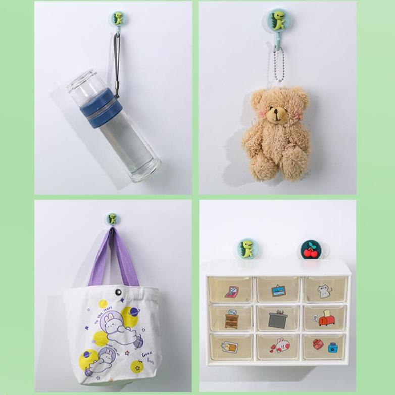 Set 10 móc treo đồ gắn tường đa năng tiện lợi - Kem Shop K36