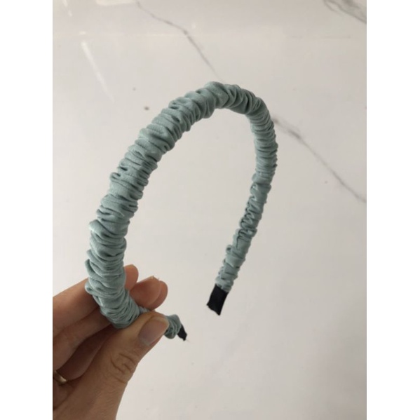 Băng đô tóc sợi 1,5cm vải lụa ngọctrai, băng đô tóc thời trang, phụ kiện thời trang, sỉ phụ kiện Khánh Huyền
