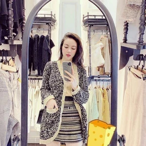 Áo Khoác dạ Phối viền