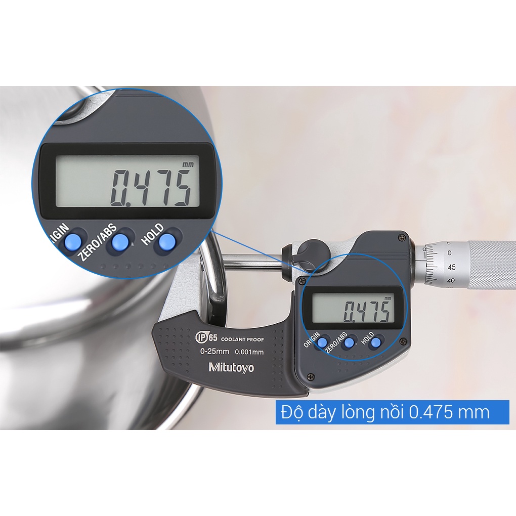 Ảnh Bộ nồi inox 1 đáy Fivestar H.T cook HT-06DN 3 món nắp inox dùng được bếp từ , gas , hồng ngoại 3