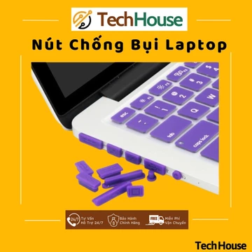 Nút Chống Bụi Laptop Set 13 Nút Silicon Cho Ổ Cắm Laptop, Macbook - Màu Ngẫu Nhiên