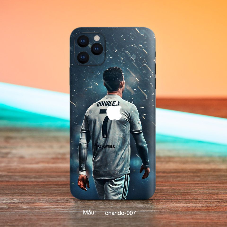 Miếng dán skin iPhone X/XS/XSMax in hình RONANDO cực đẹp