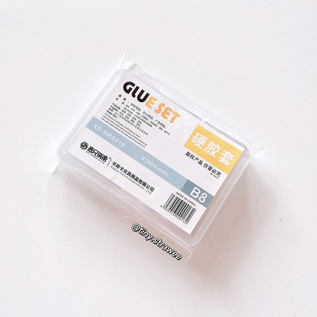 Toploader Glue Set size B8/ A7/ B7 đựng card không ám xanh Shopee