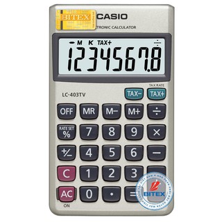 Máy Tính Bỏ Túi Casio LC-403TV (8 Số) Chính Hãng - Thiết Kế Nắp Gập Bảo Vệ, Nhỏ Gọn Cho Sale