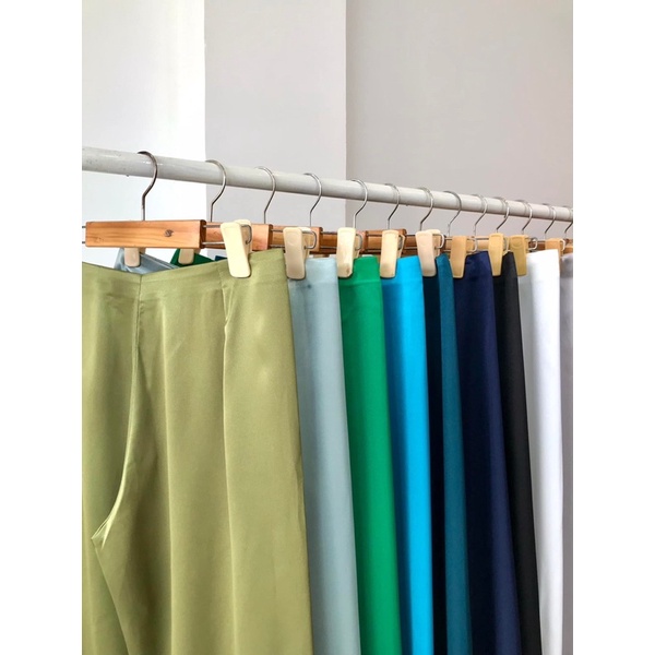 Quần lụa Áo dài The Kat House không nhăn, vải lụa dày đẹp, phối áo dài lên form cực xinh, nhiều size nhiều màu