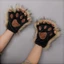 KIKIN 1 - Găng Tay Không Ngón Lông Mèo Hình Vuốt Cáo, Phù Hợp Cho Cosplay và Dự Tiệc