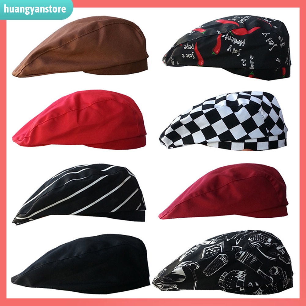 HY| Mũ beret dành cho người phục vụ làm bếp kiểu dáng cho unisex | BigBuy360 - bigbuy360.vn