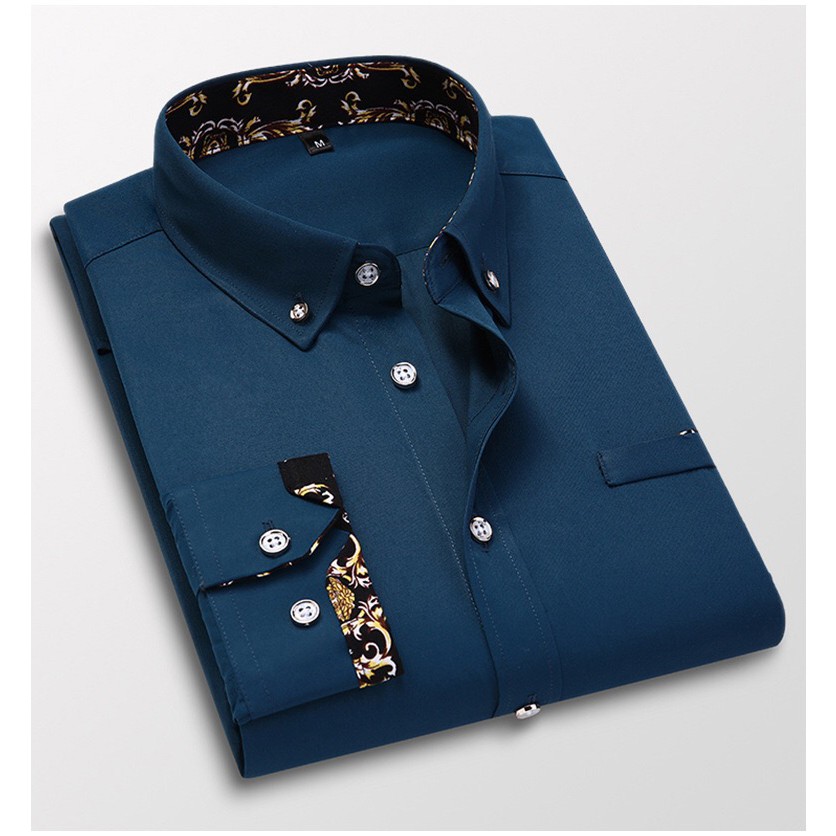 Ready stock business formal shirts in casual shirt long-sleeve vintage work shirt
