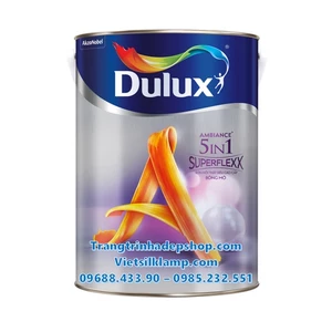 Sơn phủ màu - Sơn nội thất siêu cao cấp DULUX AMBIANCE 5 IN 1 SUPERFLEXX PEARL GLOW Bóng mờ - Z611 (1L)
