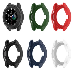 Ốp khung silicon mềm bảo vệ cho đồng hồ Samsung Galaxy Watch 4 Classic 42mm 46mm
