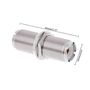 BTM UHF SO239 Nữ Đến Nữ Jack Nut vách ngăn Bảng điều khiển Gắn Bộ chuyển đổi Đầu nối Strai