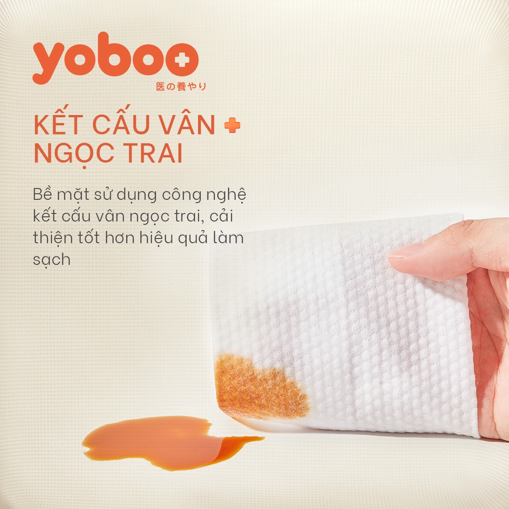 Ảnh Khăn giấy ướt Yoboo YB-0078 dịu nhẹ không chất bảo quản gói 10 tờ - Hàng chính hãng 4