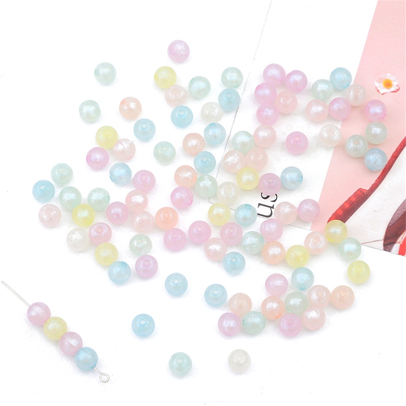 Ảnh BEADIA Hạt xỏ lỗ Beadia bằng acrylic 6mm thời trang làm trang sức thủ công DIY 3