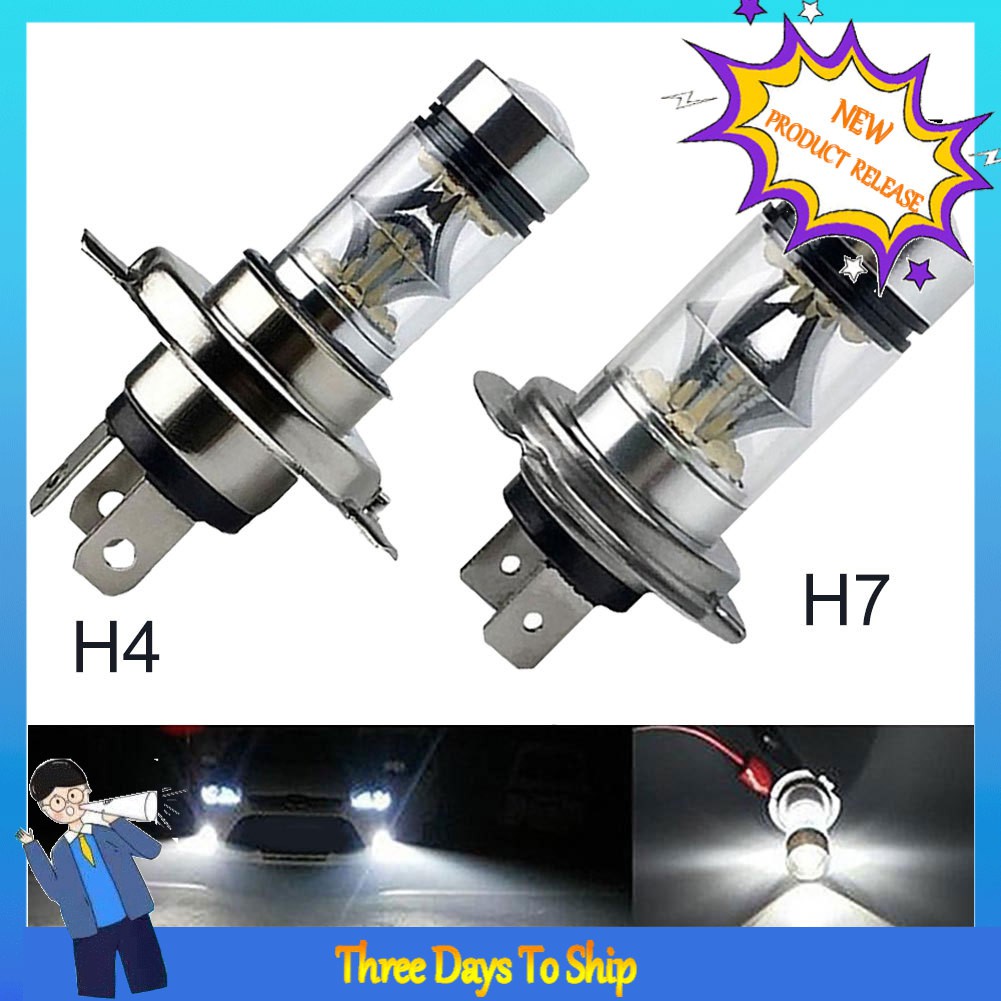 < areuz > 100W H1 H3 H4 H7 H8 H11 H9005 H9006 Đèn LED siêu sáng 20SMD Xe chạy ban ngày Lái xe Đèn sương mù