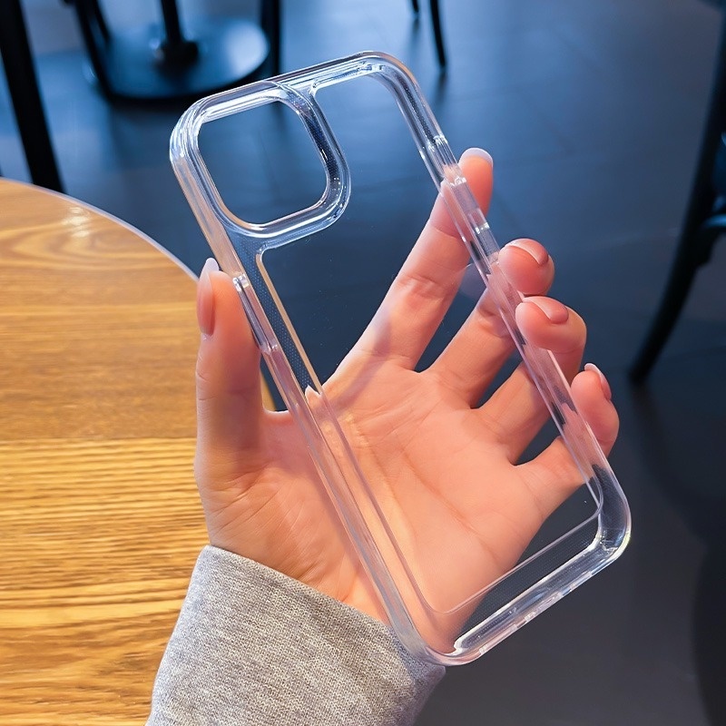 Ốp điện thoại silicon chống sốc dày cho iPhone 16 15 14 13 12 11 Pro Xs Max X Xr Vỏ bảo vệ ống kính trên iPhone 6s 7 8 Plus trên SE