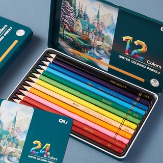 Set 12/24 bút chì màu tan trong nước dễ thương cho bé