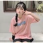 Áo thun nữ dáng rộng tay lỡ freesize màu hồng vàng xanh lá - click