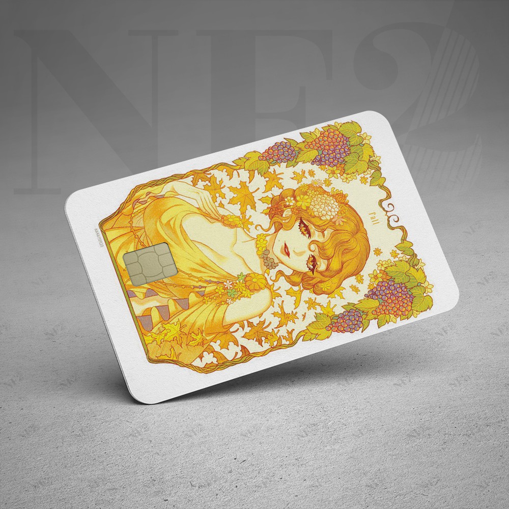 Miếng Dán Trang Trí FOUR SEASONS - DecalSticker Thẻ ATM (Thẻ Chung Cư, Thẻ Xe, Debit, Credit) NF2