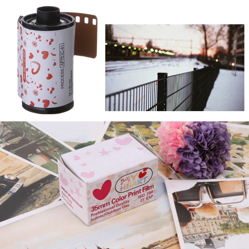 Phim ảnh 35mm họa tiết dễ thương chuyên dụng cho máy ảnh Lomo Holga