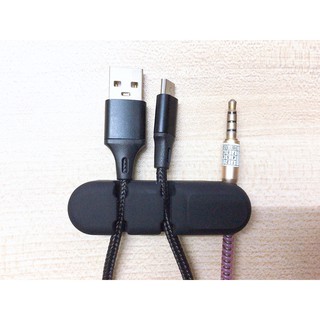 Thanh silicon nhiều khe gắn cố định dây cáp sạc, dây điện, tai nghe, sắp xếp gọn gàng dây nhợ cho bàn làm việc, xe hơi