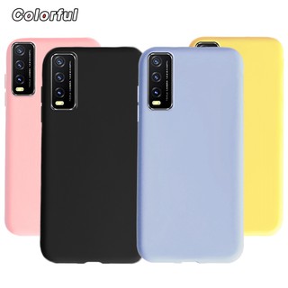 Silicone Ốp Điện Thoại Silicon Màu Kẹo Cho Vivo Y20 Y20I Y20S Y20G Y30G Y12S 2021 Vivo V2029 V2027 V2026