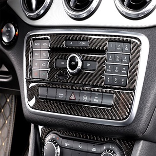 Kiểu Dáng Xe Sợi Carbon Điều Khiển AC CD Bảng Trang Trí Khung Bao Viền Miếng Dán Cho Xe Mercedes Benz A Class W176 GLA x156 CLA