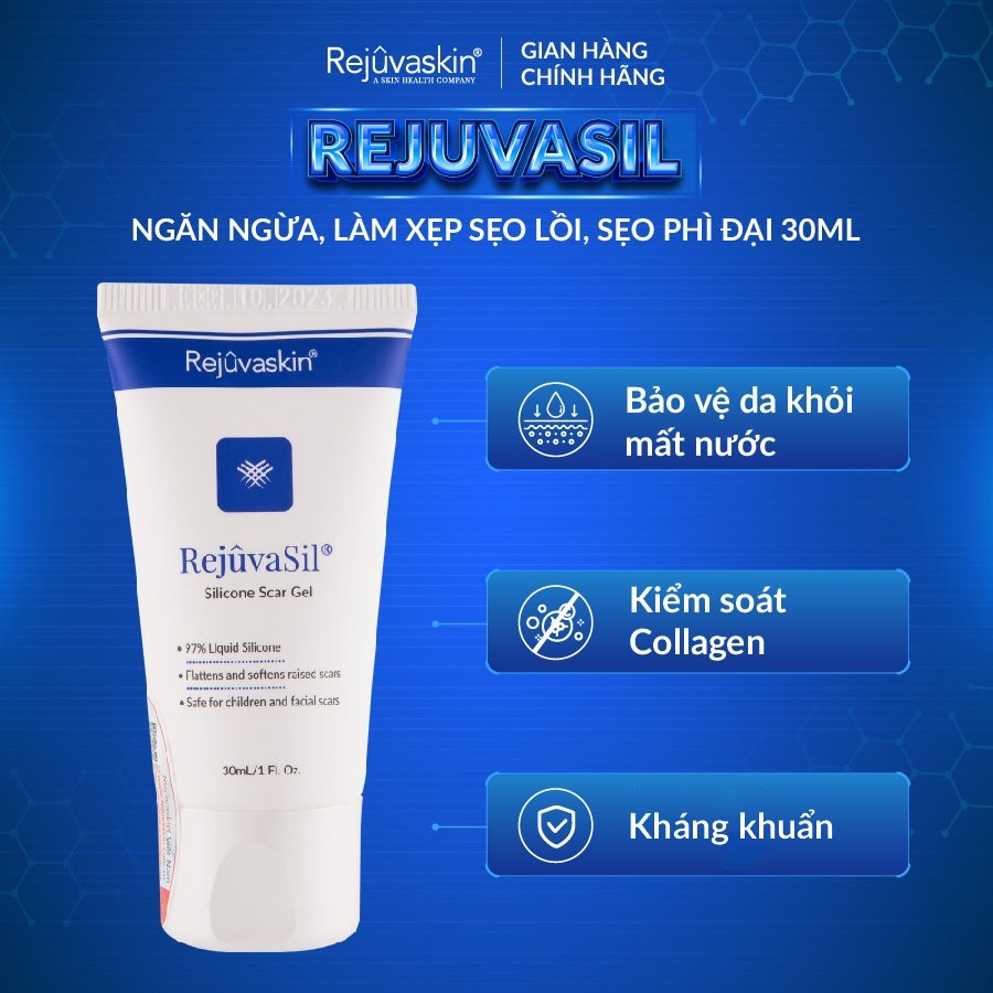 Gel ngăn ngừa sẹo Rejuvasil