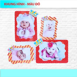 (7 MÀU ) KHUNG HÌNH GIẤY THEO MÀU-SET 4 KHUNG