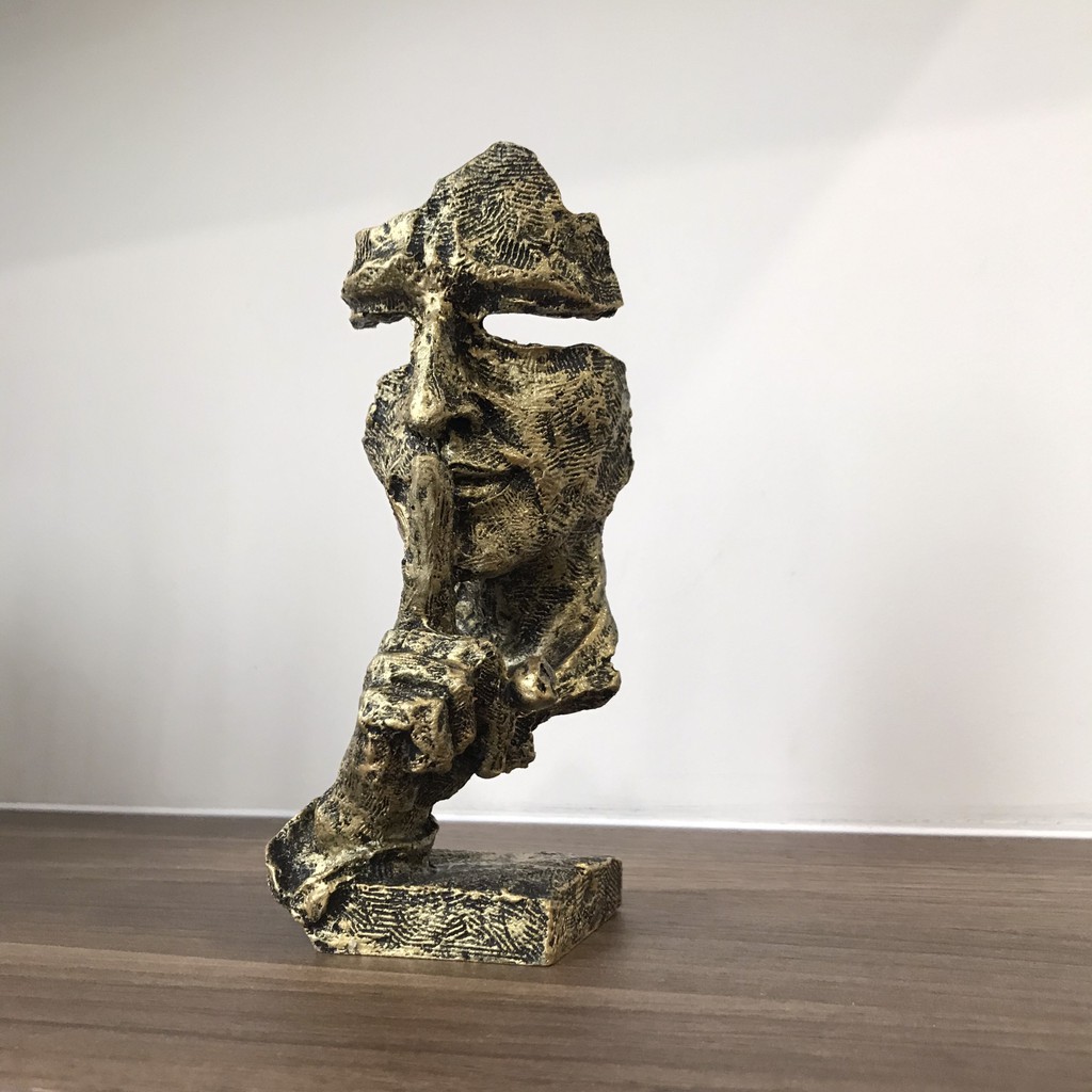 Size cao 17cm Bộ tượng tam không decor trang trí phòng khách và phòng làm việc độc đáo ý nghĩa