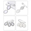 YOI Cưới Bó Hoa Ảnh Quyến Rũ Tự Làm Pin Làm Ren Khung Cưới Quyến Rũ Hình Bầu Dục Tấm Nhôm Khung Ảnh Thổ Cẩm Mặt Dây Chuyền