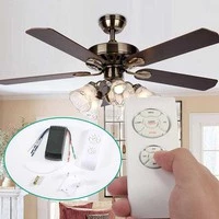 Bộ điều khiển quạt trần từ xa cho các loại quạt trần quạt trang trí có đèn + Tặng kèm 2 Pin mạch quạt điều khiển từ xa