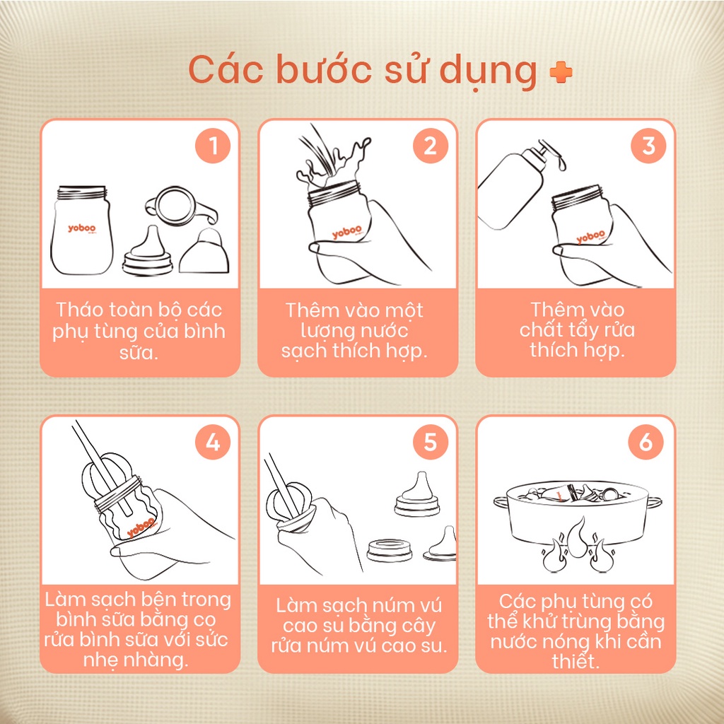 Mô tả Bộ 2 bàn chải làm sạch bình sữa cho bé Yoboo YB-0029 bằng xốp polyurethane mật độ dày, không xơ vữa - Hàng chính hãng - 8