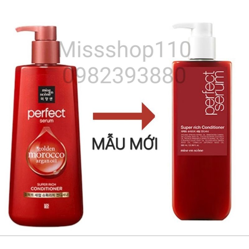 D U G I Mise En Scene Perfect Serum Shampoo Ml H N Qu C M U M I Shopee Vi T Nam