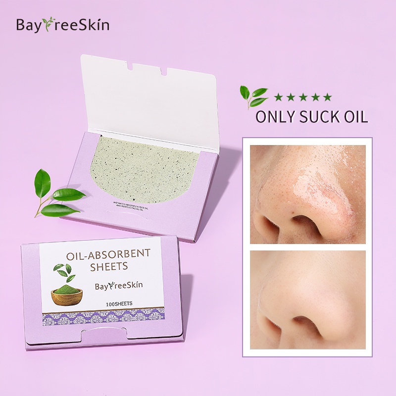 Ảnh Bộ 100 Tờ Giấy Thấm Dầu Bayfree Vệ Sinh Dầu Nhờn Thừa Trên Da Mặt 1