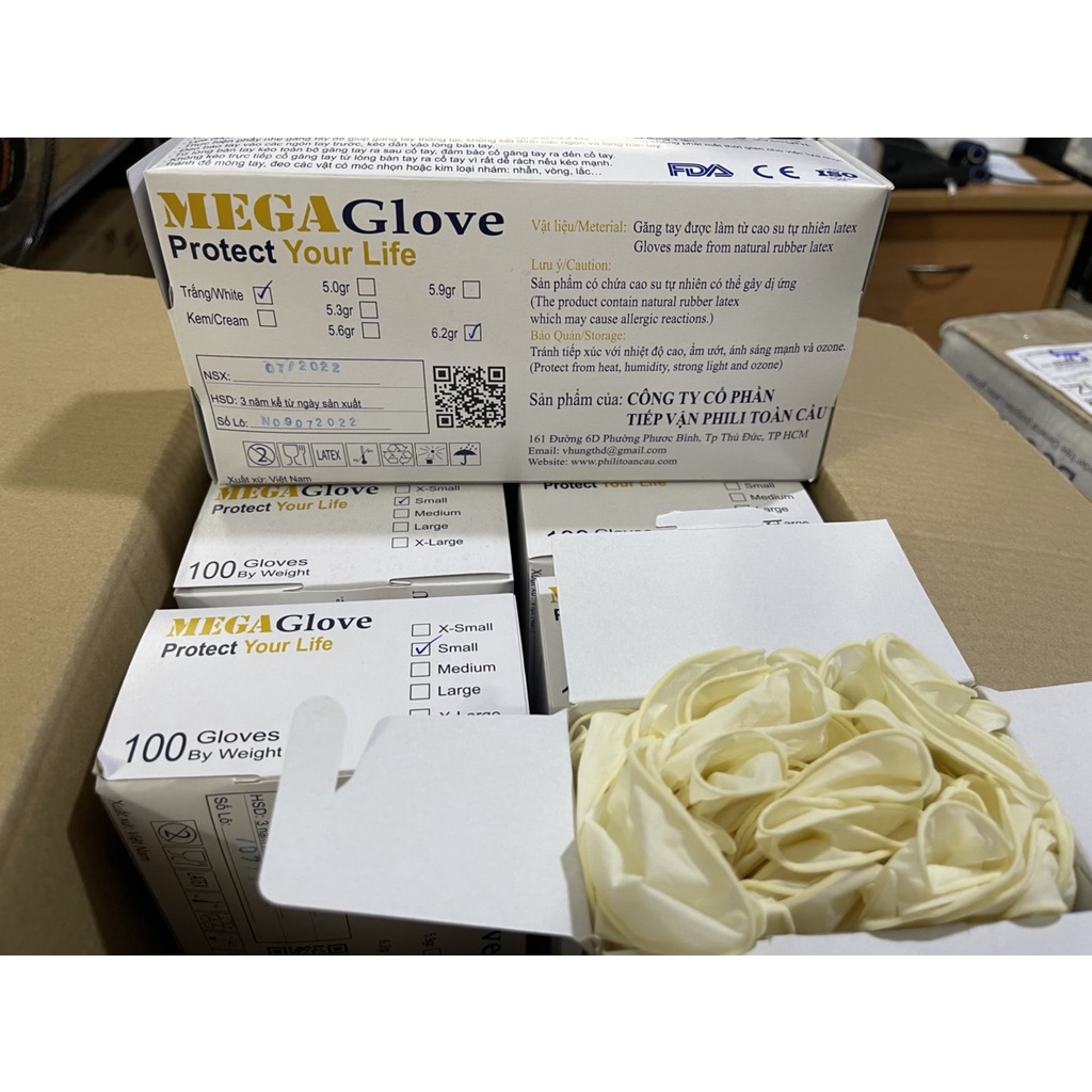 Latex Gloves Xs Gloves 100 PC main image 1