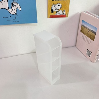 Giá kệ nhựa 2 tầng để bàn nhỏ xinh, ống cắm bút, dao unbox cute...