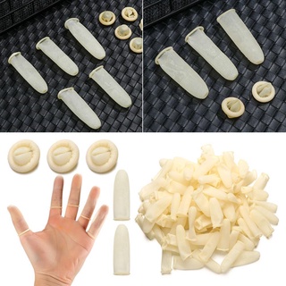 [Arrival] CORESSPACE 100 CÁI Phụ kiện làm sạch nắp ngón tay Bảo vệ đầu ngón tay Găng tay cao su tự nhiên