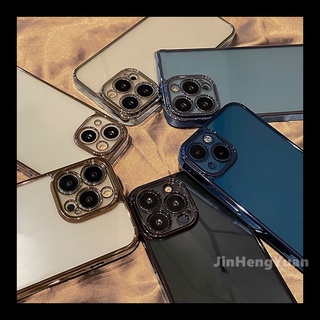 Ốp Điện Thoại Mềm Trong Suốt Chống Sốc Hình Vuông Cho IPhone 7 8 Plus X Xs Max 13 12 11 Pro Max