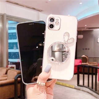 Ốp Điện Thoại Mạ Điện iPhone 13 12 11 Pro Max iPhone Xs Max Xr X 8 7 6 Plus TPU Macaron Gương Mạ Điện Gương Trang Điểm T19