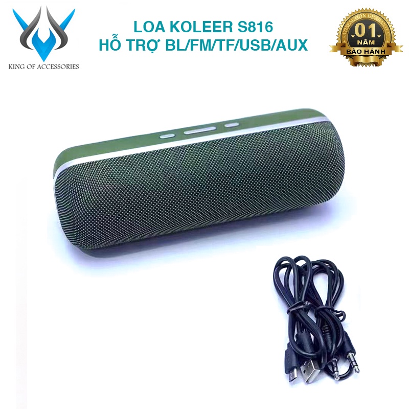 Loa bluetooth KOLEER S816 hỗ trợ USB/TF/AUX/FM - âm thanh cực hay ...